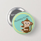 Mammie-te-zijn knop ronde button 5,7 cm (Voorkant /achterkant)