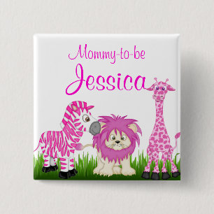 Mammie-tegen-Baby shower Button