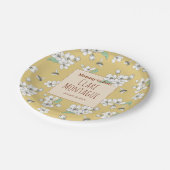 Mammie tot een modern Baby shower Papieren Bordje (Gekanteld)