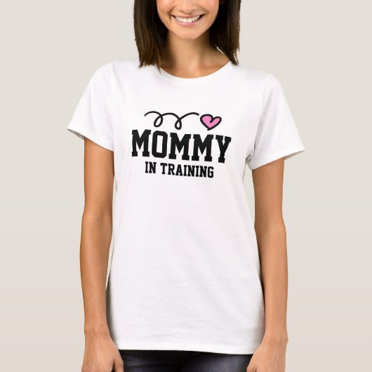 Mammie traint kraamshirt t-shirt (Voorkant)