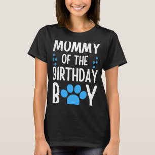 Mammie van de Birthday Boy Dog Paw Bday Party Cele T-shirt