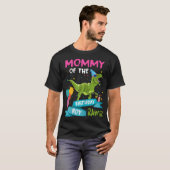 Mammie van de Birthday Boy T-Rex RAWR Dinosaur Bir T-shirt (Voorkant volledig)