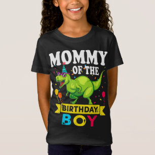 Mammie van de Birthday Boy T-Rex RAWR Dinosaur Bir T-shirt