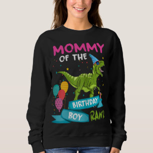 Mammie van de Birthday Boy T-Rex RAWR Dinosaur Bir Trui