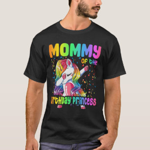 mammie van de Birthday prinses Dabbing Unicorn Gir T-shirt