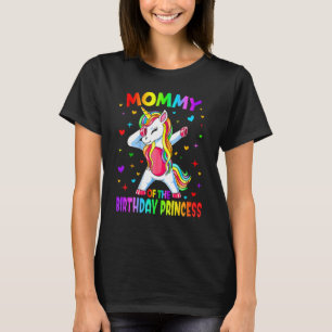 mammie van de Birthday prinses Dabbing Unicorn T-shirt