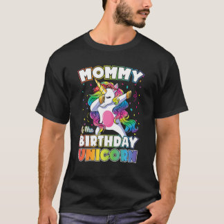 mammie van de Birthday Unicorn Dabbing Unicorn mam T-shirt