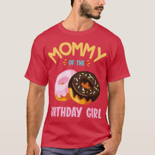 mammie van de geboorte Donut Girl dochter moeder T-shirt