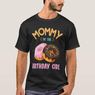 mammie van de geboorte Donut Girl dochter moeder T-shirt
