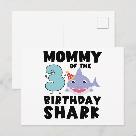 mammie van de vogelhaai van 3 jaar en ouder briefkaart (Voorkant / Achterkant)