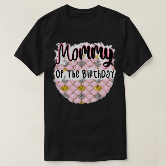mammie van de vogelzeemeermin voor v3 t-shirt (Design voorkant)