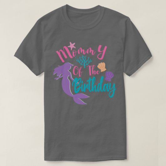 mammie van de zeemeermin 39 t-shirt (Design voorkant)