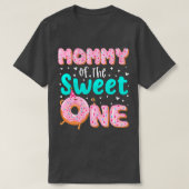 Mammie van de zoete 1 de verjaardag van Donut Them T-shirt (Design voorkant)