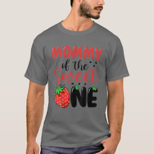 mammie van de zoete aardbei 1st eerste geboorte t-shirt