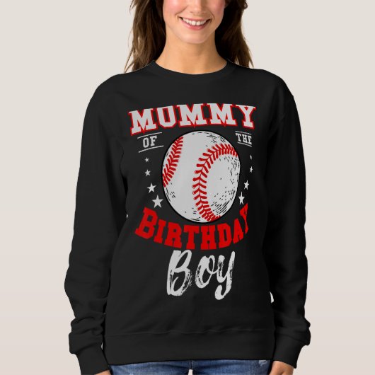 Mammie van het Birthday Boy Baseball Theme Bday Ce Trui (Voorkant)