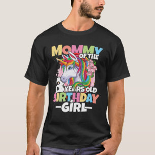 mammie van het meisje van de geboorte - 8e verjaar t-shirt