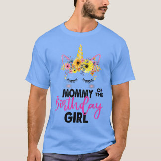 Mammie van het meisje van de geboorte: Gift Unicor T-shirt