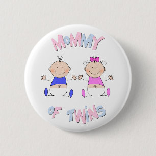 mammie van Twins Ronde Button 5,7 Cm
