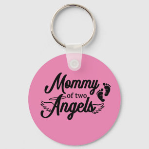 Mammie van Two Angels Twins Sleutelhanger