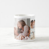 Mammie Veelvoudige Fotocollage & Douanemonogram Koffiemok (Center)