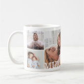 Mammie Veelvoudige Fotocollage & Douanemonogram Koffiemok (Links)