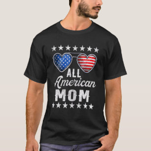 Mammie Vierde juli Vrouwen Alle Amerikaanse mama o T-shirt