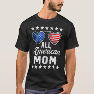 Mammie Vierde juli Vrouwen Alle Amerikaanse mama o T-shirt