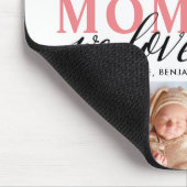 Mammie We houden van je Foto Collage Muismat (Hoek)