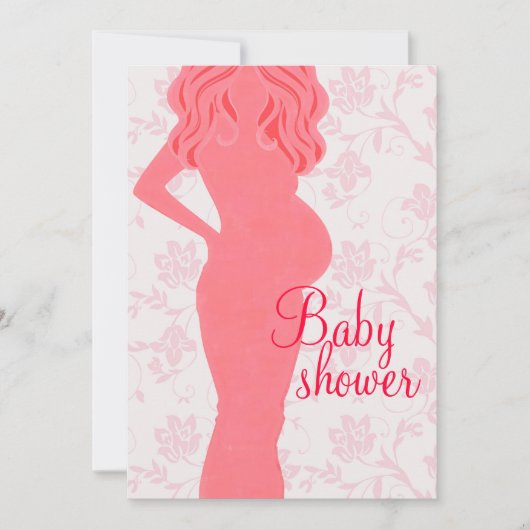 Mammie wordt Baby shower uitgenodigd Kaart (Voorkant)