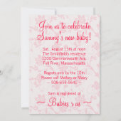 Mammie wordt Baby shower uitgenodigd Kaart (Achterkant)