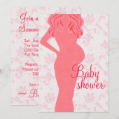 Mammie wordt Baby shower uitgenodigd Kaart (Voorkant / Achterkant)