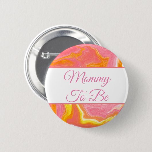 Mammie wordt | BUTTON BABY SHOWER (Voorkant /achterkant)