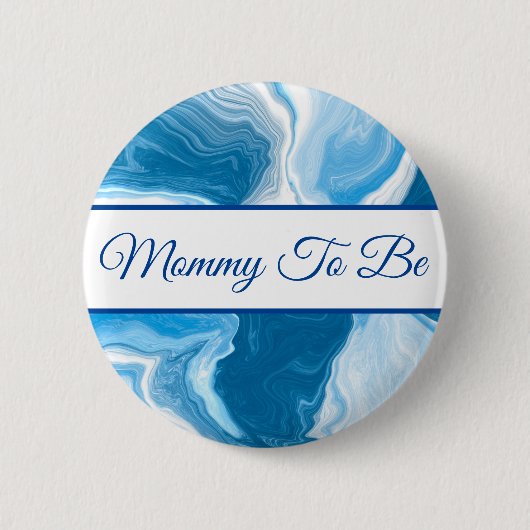 Mammie wordt | Button Baby shower van jongen (Voorkant)