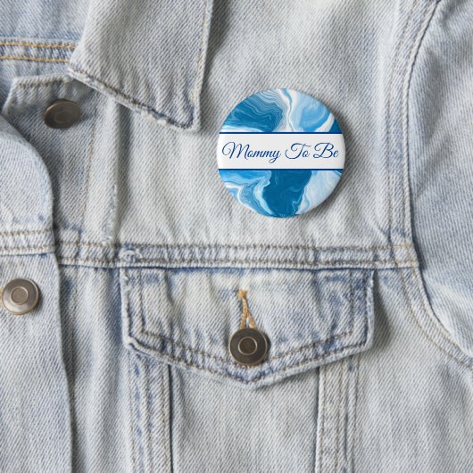 Mammie wordt | Button Baby shower van jongen (In situ)