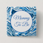 Mammie wordt | Button Baby shower van jongen (Voorkant)