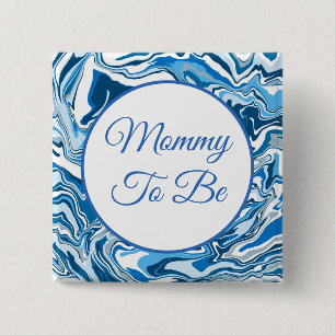 Mammie wordt   Button Baby shower van jongen