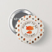 Mammie wordt Button Woodlands Thema (Voorkant /achterkant)