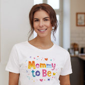 Mammie wordt een moderne Zwangerschap Typografie Tri-Blend Shirt