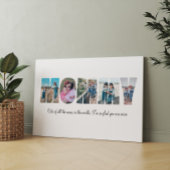 Mammiefoto Collage Canvas Afdruk
