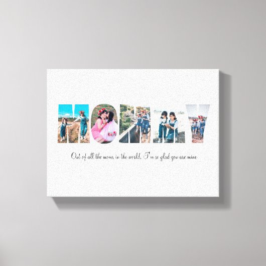Mammiefoto Collage Canvas Afdruk (Voorkant)