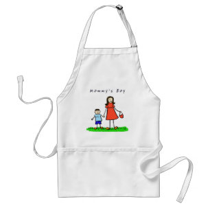 Mammiejongen Apron (Brunette) Standaard Schort