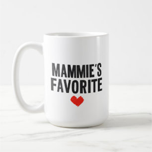 MAMMIE'S Favoriete Hart Grafisch voor Moederdag Gr Koffiemok
