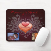 Mammie's hart muizepad muismat (Met muis)