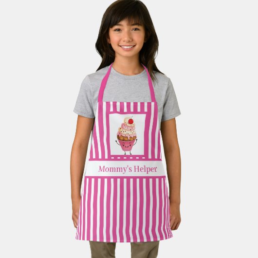 Mammie's helper cupcake bakken kinderen schort (Insitu)