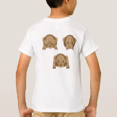 Mammie's kleine aap - Emoji T-shirt (Achterkant)