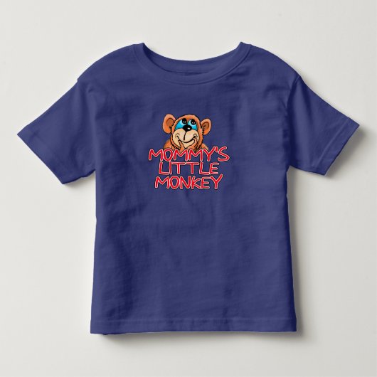 Mammie's kleine aap kinder shirts (Voorkant)