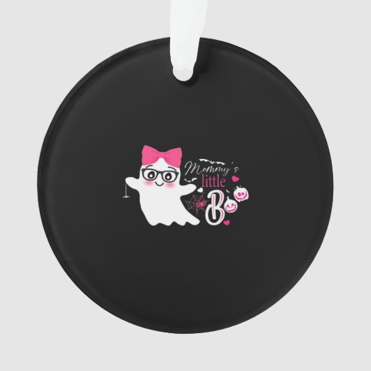 Mammie's Kleine Boe Halloween Klassiek Ontwerp Ornament (voorkant)