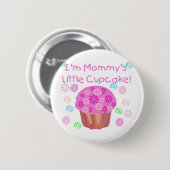 Mammie's kleine cupcake ronde button 5,7 cm (Voorkant /achterkant)