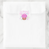 Mammie's kleine cupcake ronde sticker (Tas)