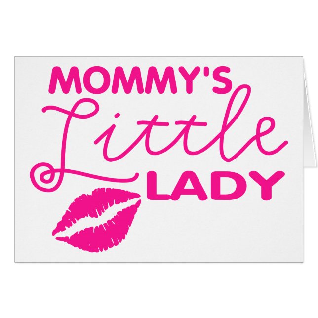 Mammie's kleine dame (Voorkant Horizontaal)